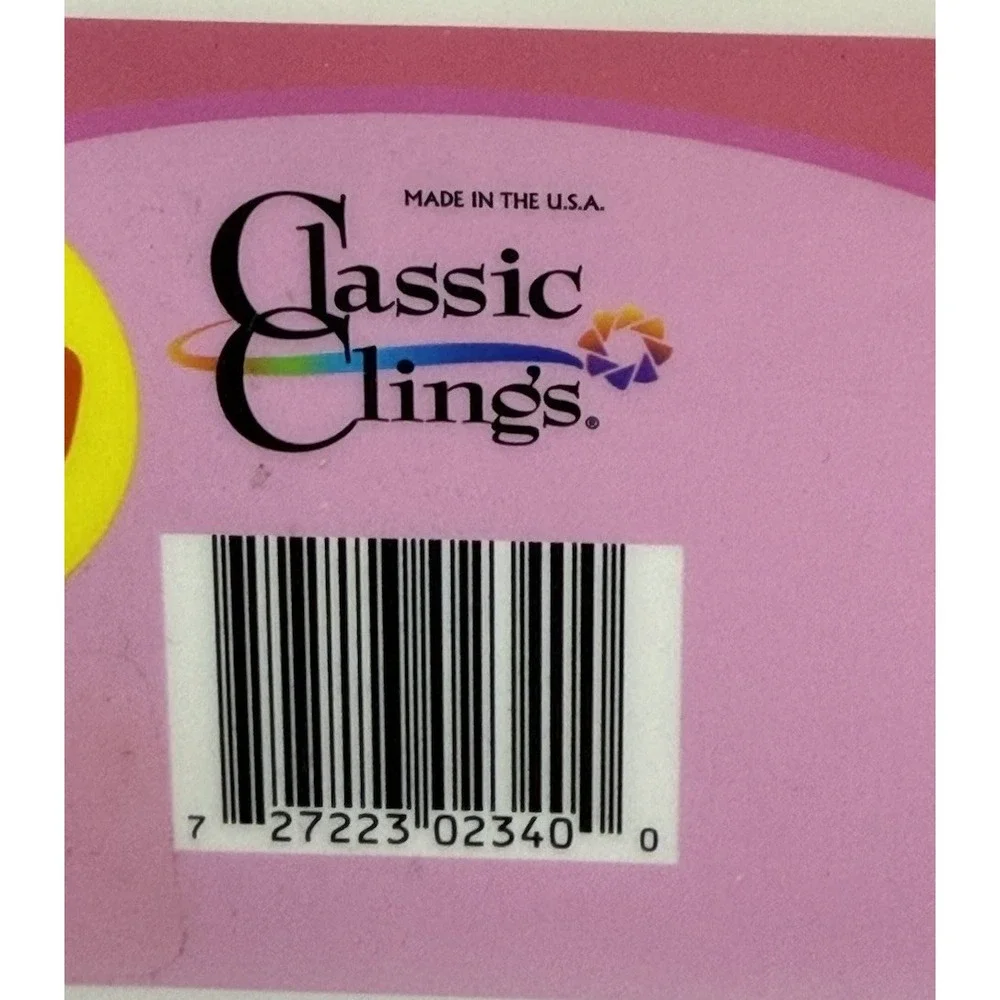 Vintage 1997 Precious Moments Classic Clings Window Decorations Lot of 2